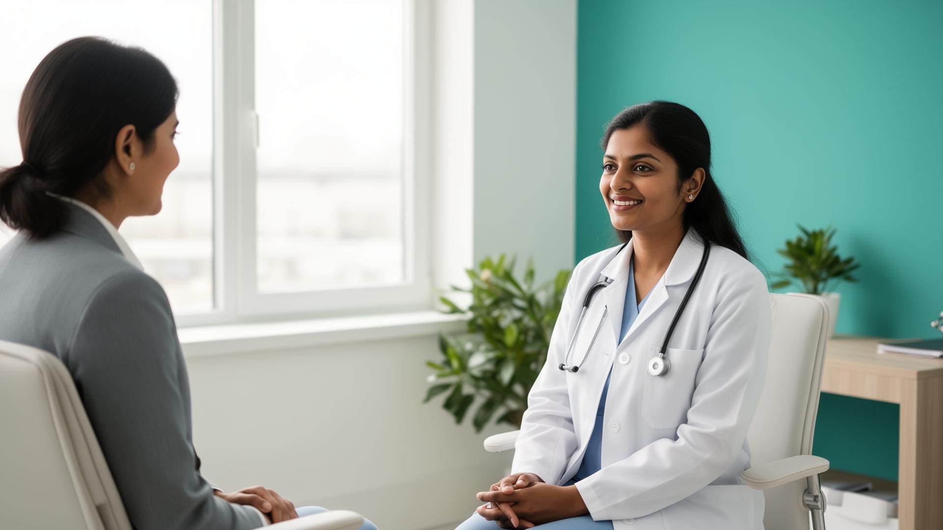 Arogyam Women & Surgical Centre consultation room in Pondicherry